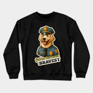 Golden Retriever police Crewneck Sweatshirt